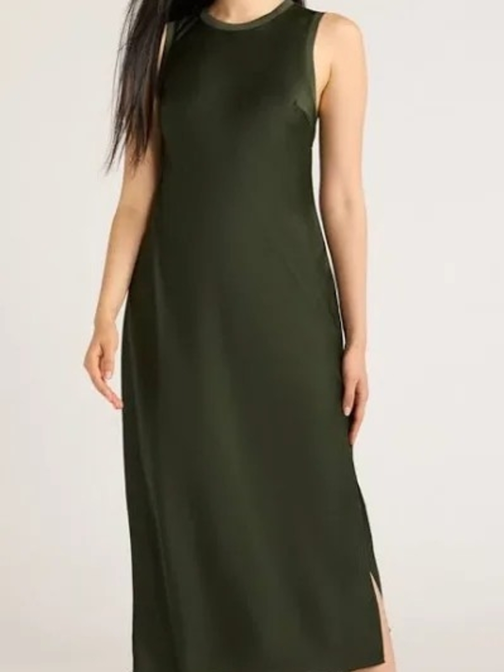 Sleeveless Black Midi Dress